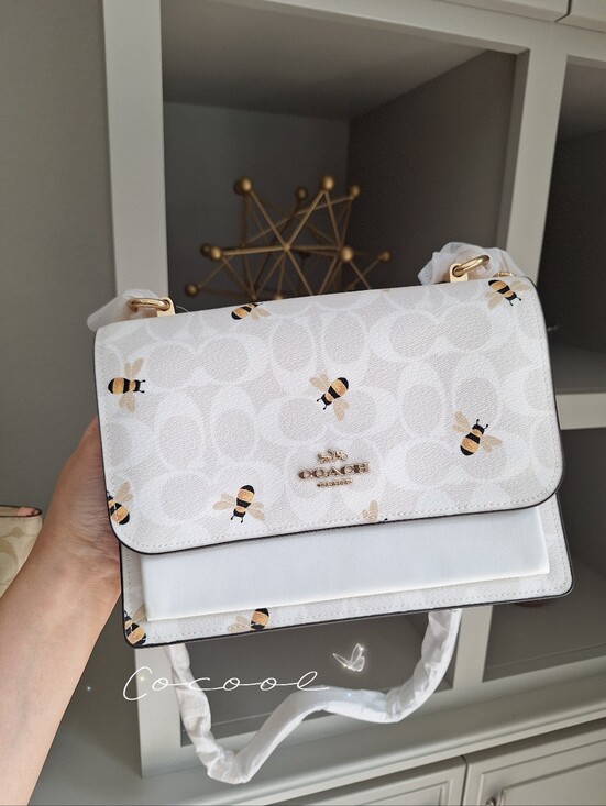 Coach Handbags - Coach Klare Crossbody Bag In Signature Canvas With Bee Print NWT!